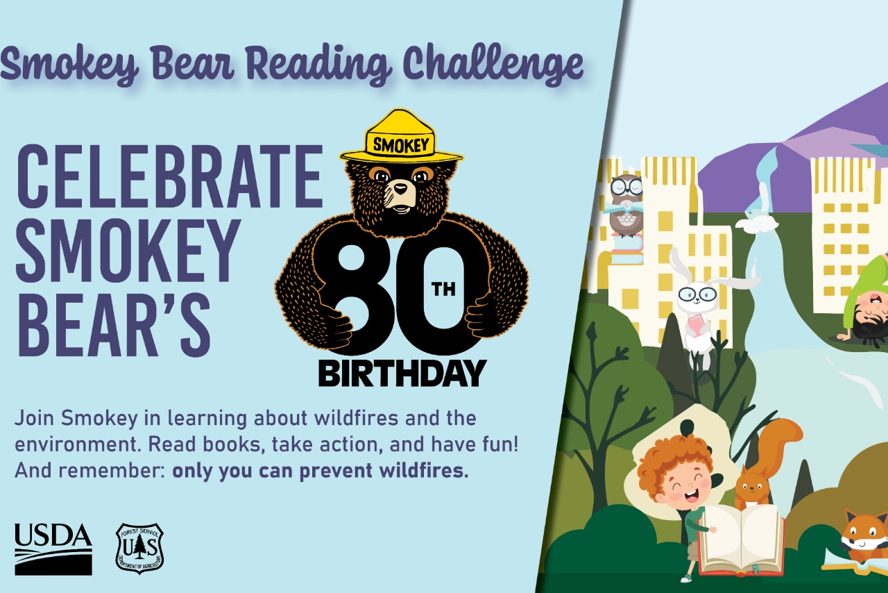 Smokey Bear Reading Challenge logo