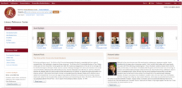 Screenshot of Literary Reference Center database homescreen