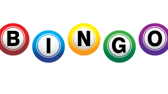 BINGO spelled out on five balls, colored red, blue, yellow, green and purple